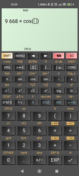 HiPER Scientific Calculator Captura de pantalla 3