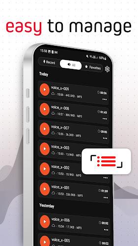 Voice Recorder Pro - VoiceX स्क्रीनशॉट 3