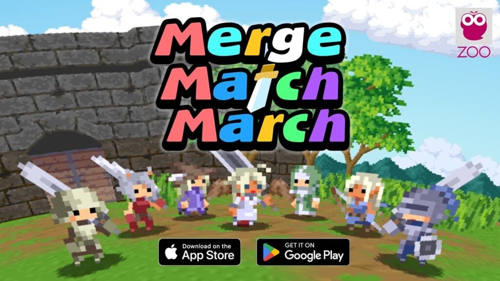 Üçlü Eşleştirme Bulmacaları İçeren Bir Aksiyon RPG Merge Match March İçin Ön Kayıt Yapın