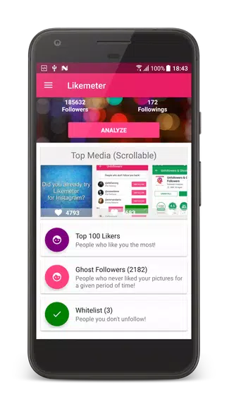 Likes & Ghost Followers for Instagram Captura de tela 2