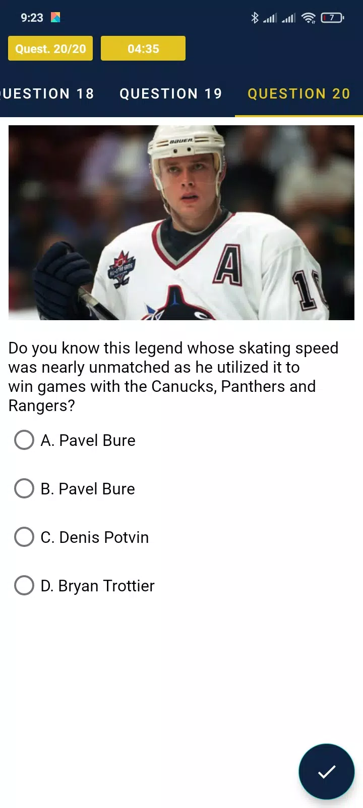Trivia Game For NHL Addict! Скриншот 3