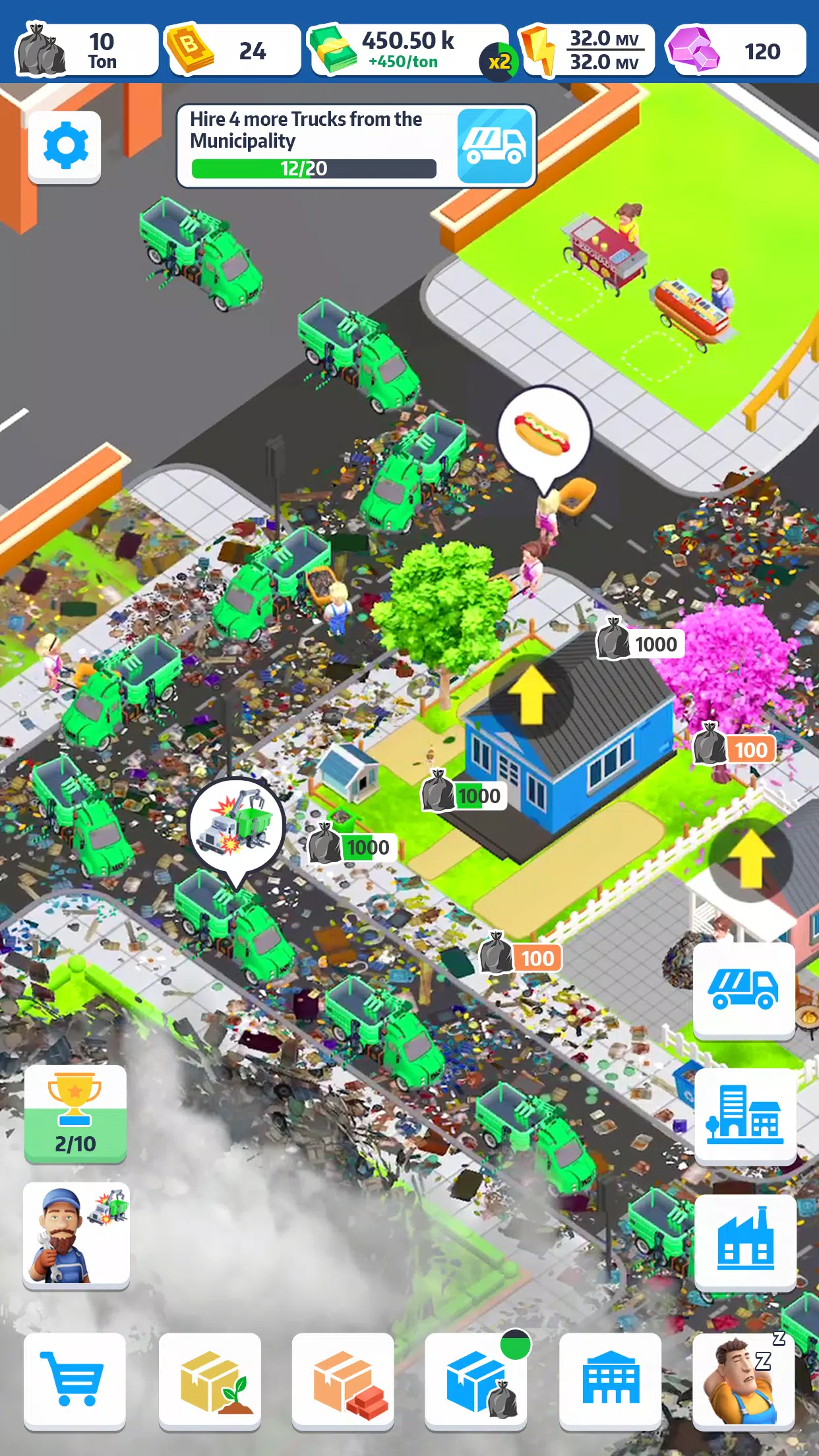 Trash Tycoon ဖန်သားပြင်ဓာတ်ပုံ 3