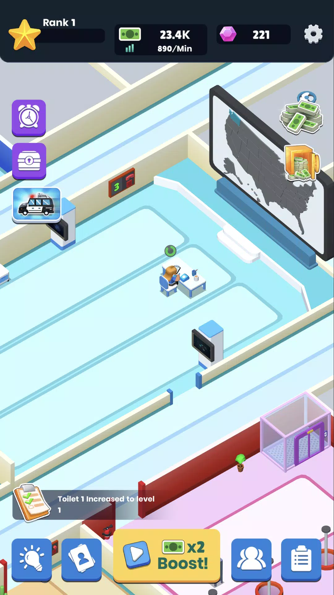 Emergency mission - idle game Captura de tela 1