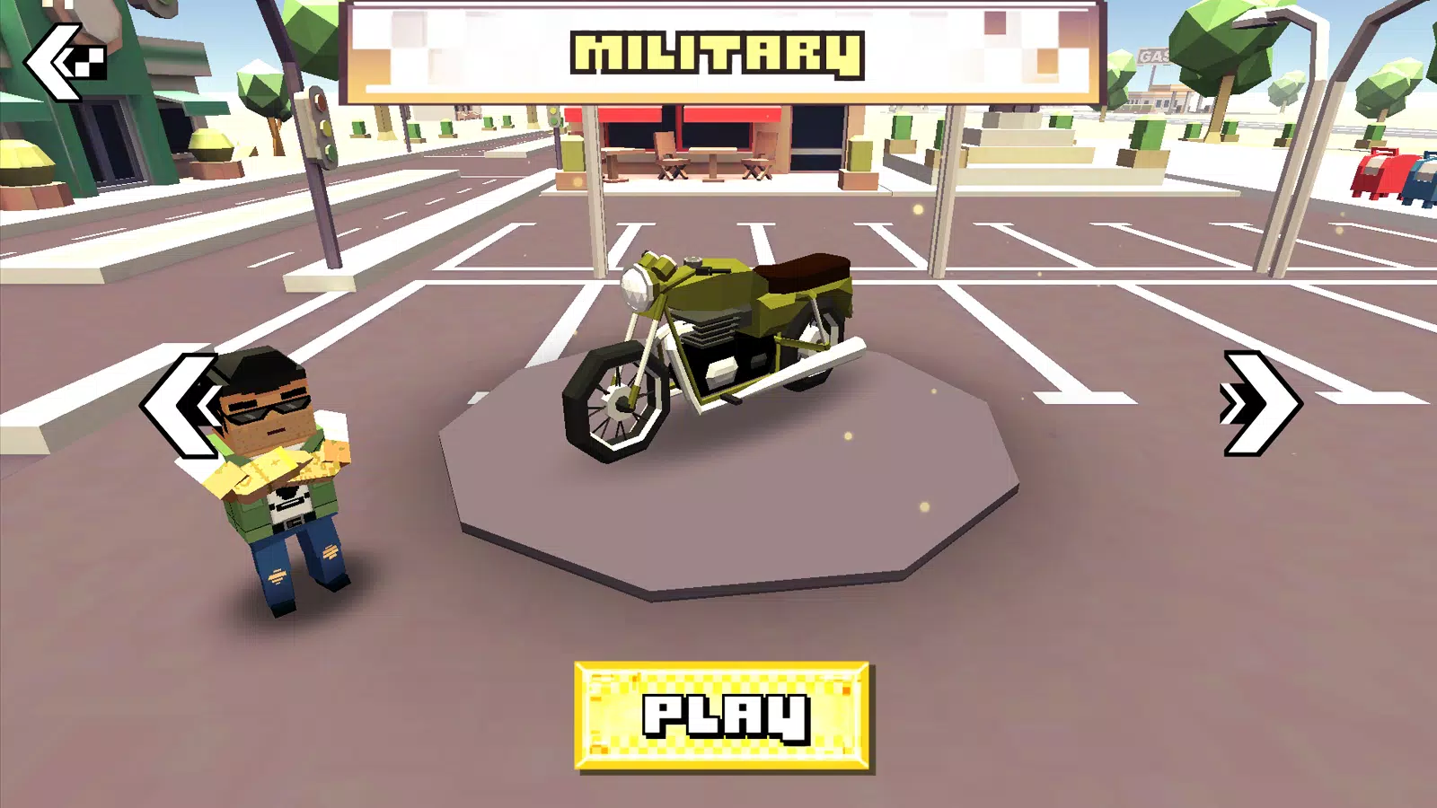 Schermata Blocky Moto Racing 3