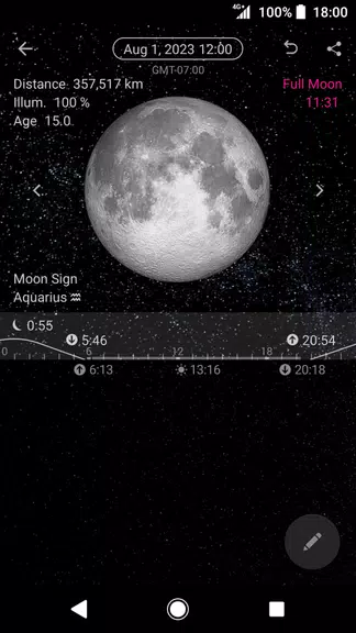 Simple Moon Phase Calendar Ảnh chụp màn hình 2