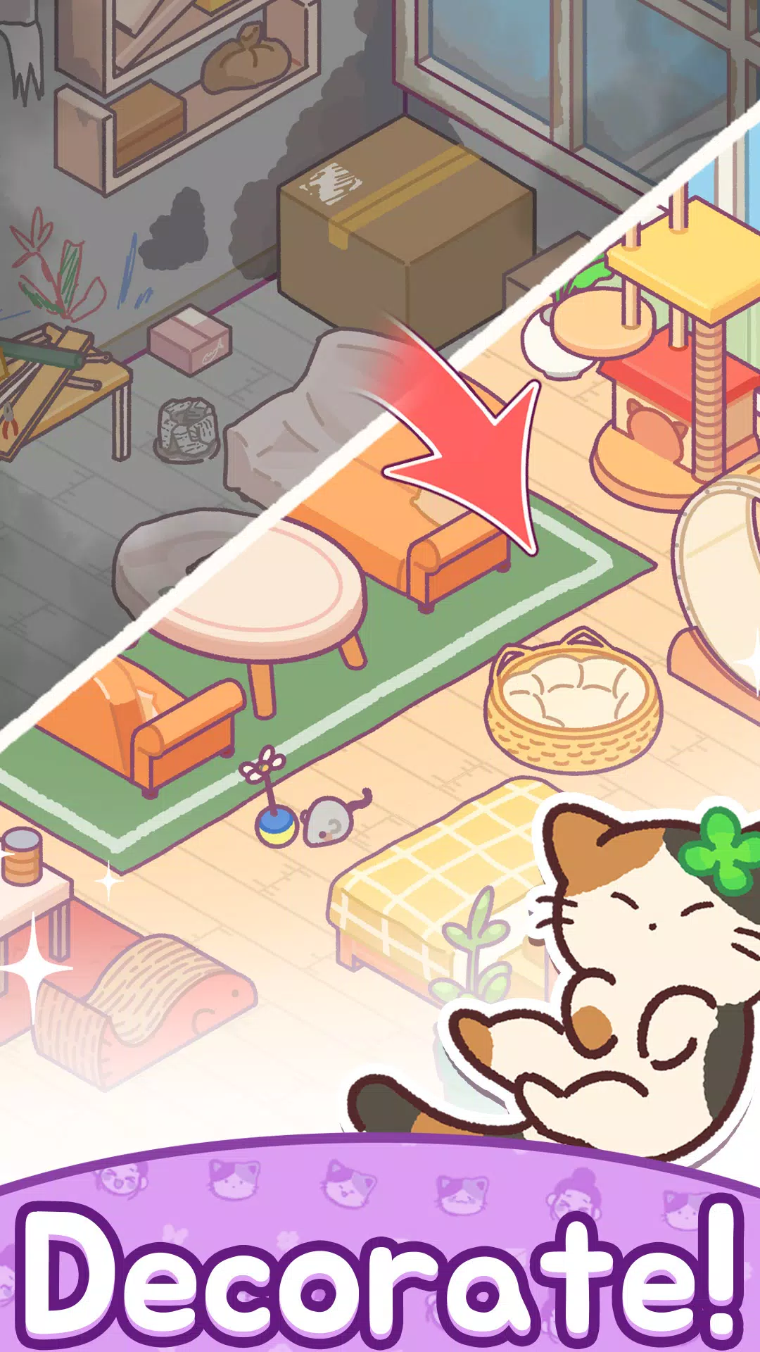 Meow Meow Foster: Merge&Story Tangkapan skrin 3