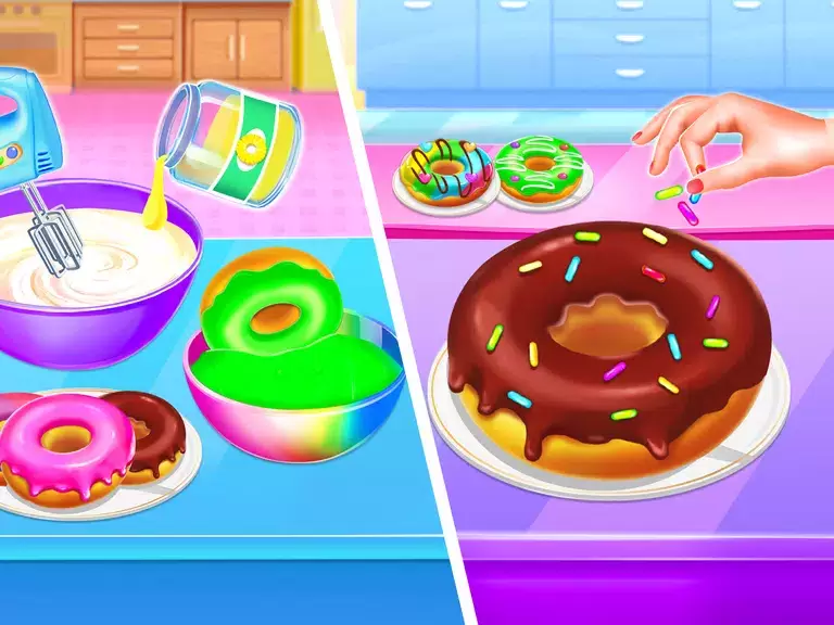 Make Donuts Game - Donut Maker Captura de pantalla 1