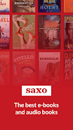 Saxo: Audiobooks & E-books Screenshot 1