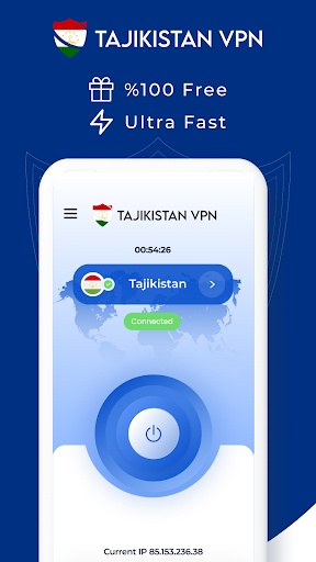 VPN Tajikistan - Get TJ IP স্ক্রিনশট 1