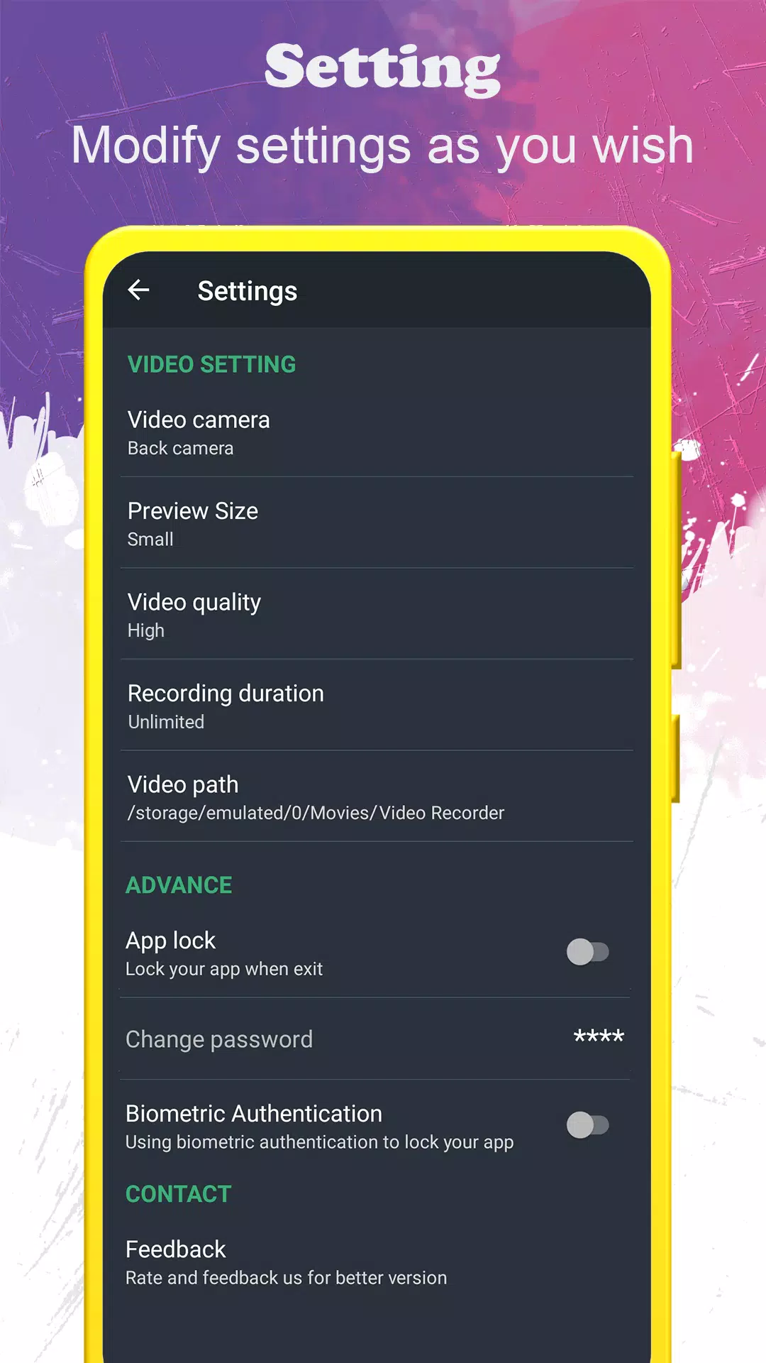 background video recorder Schermafbeelding 4