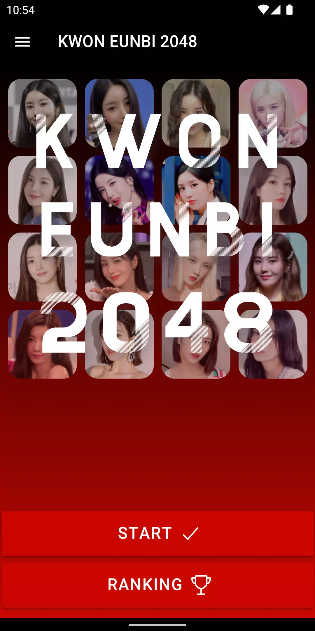 KWON EUNBI 2048 Game Schermafbeelding 2