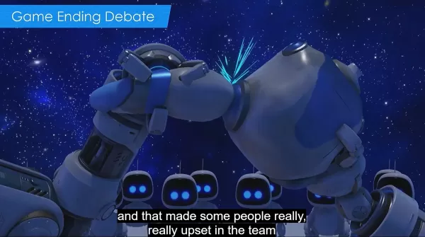 Doucet演示文稿中的剪辑显示了Astro Bot的原始结局。