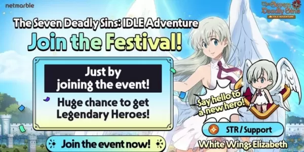 New Character White Wings Elizabeth Added to Seven Deadly Sins: Idle Adventure