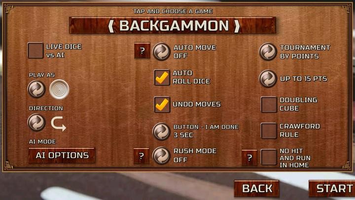 Backgammon Games : 18 Скриншот 2