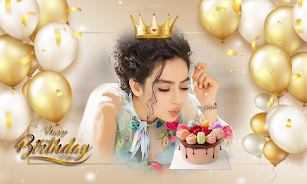 Birthday Photo Frame Greetings Screenshot 1