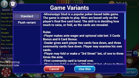 Mississippi Stud Poker Screenshot 2