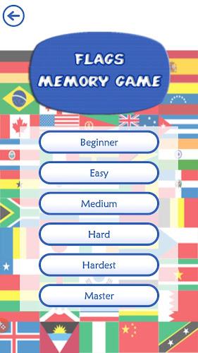 Flags Memory Game ဖန်သားပြင်ဓာတ်ပုံ 2