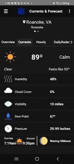 WSLS 10 Roanoke Weather Capture d'écran 3