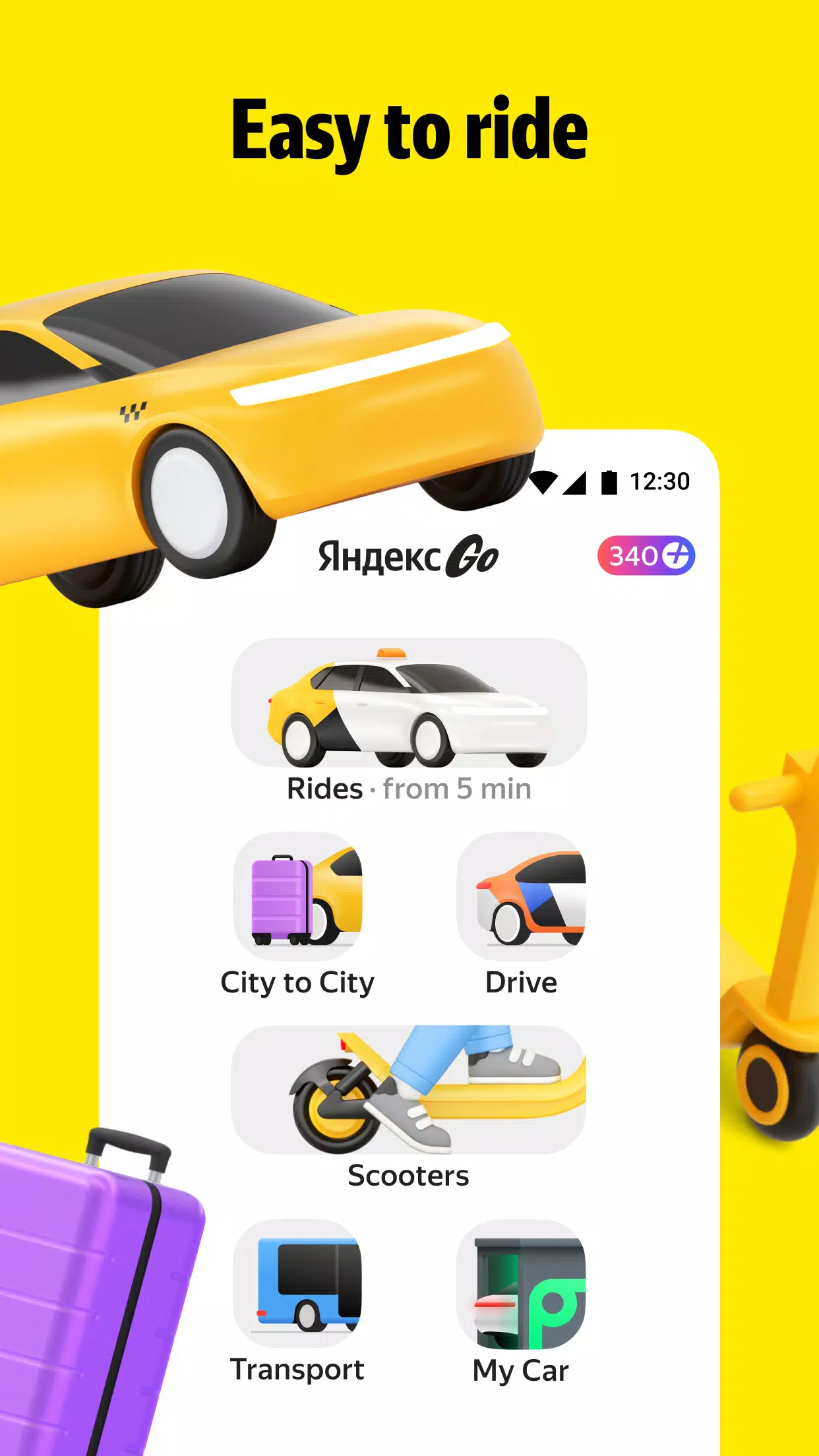 Schermata Yandex Go 3