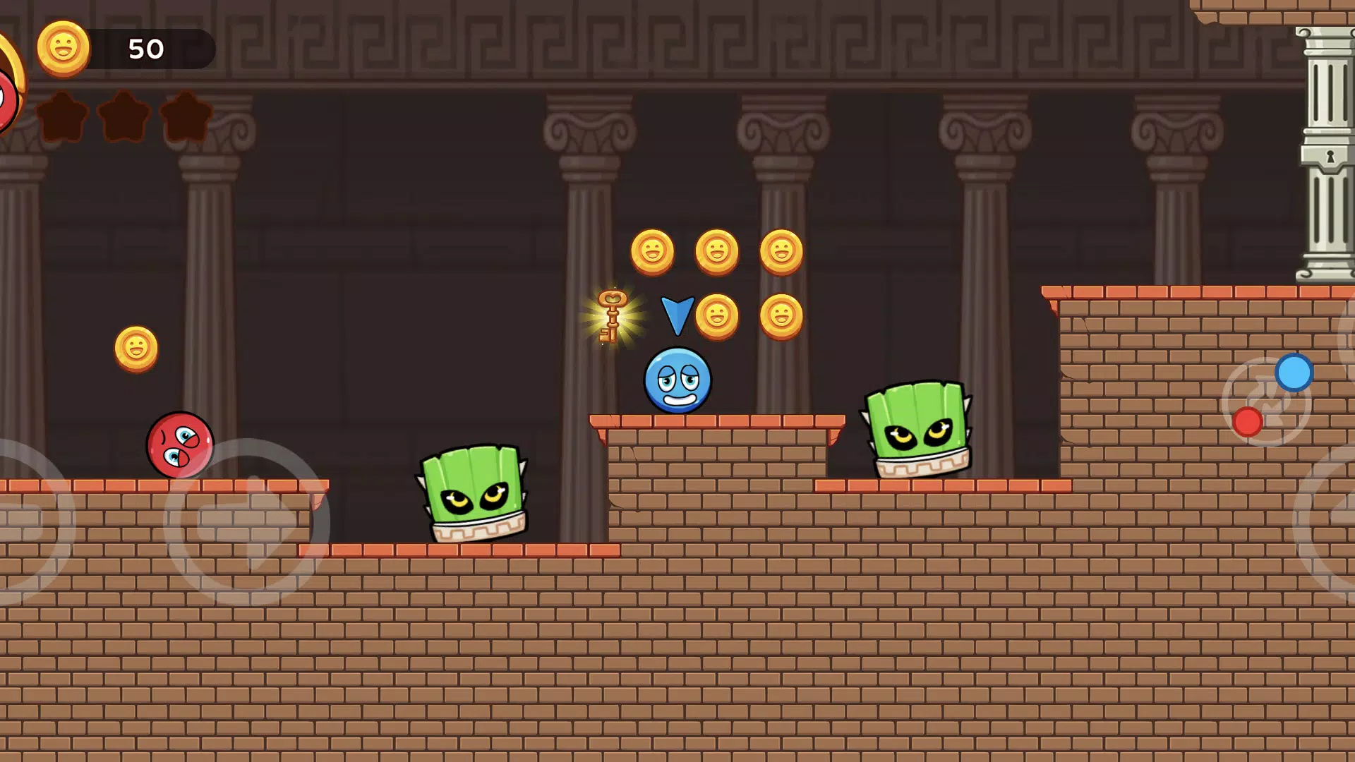 Roller Ball Blue Screenshot 1