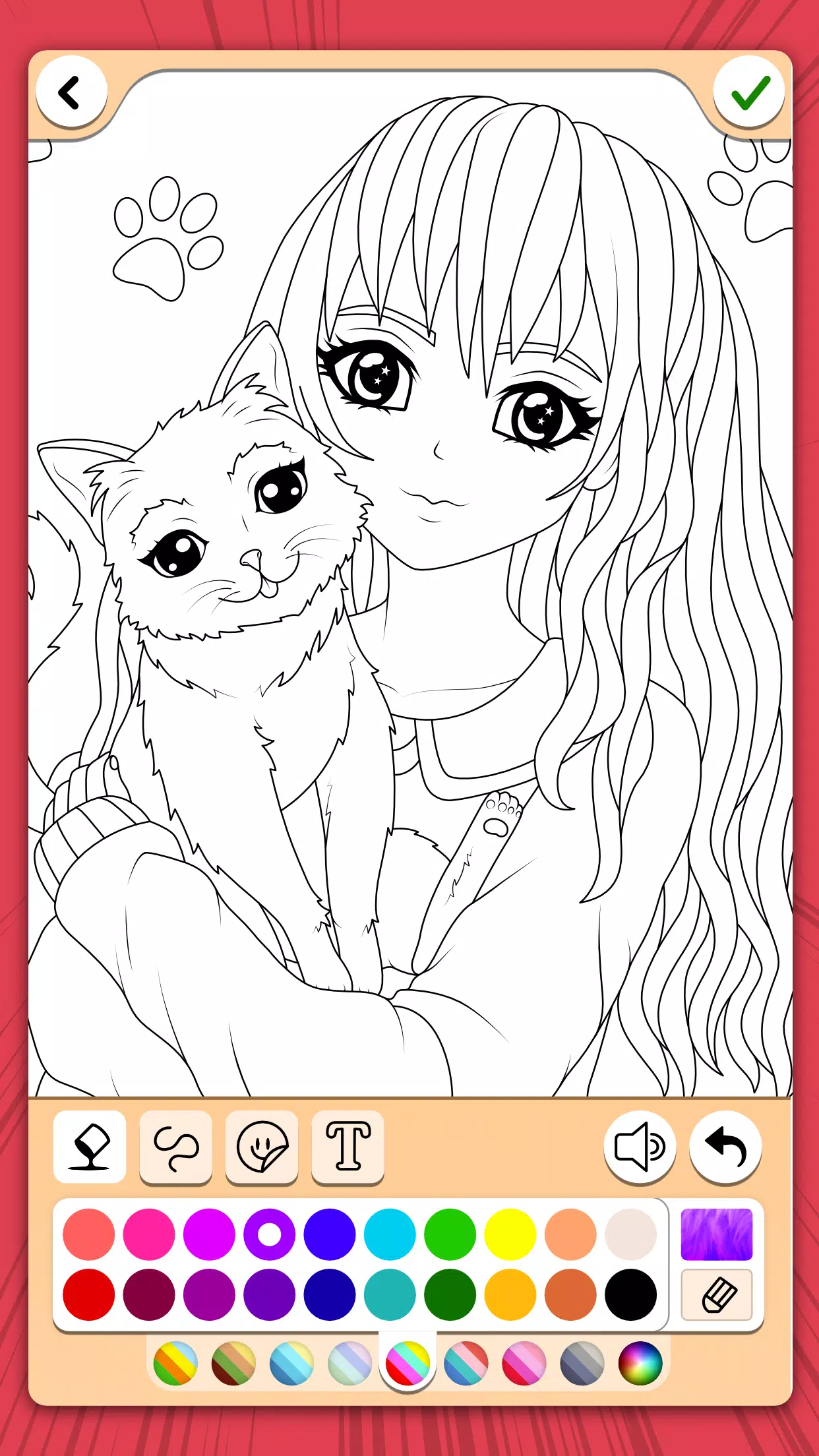 Manga Coloring Book Screenshot 1