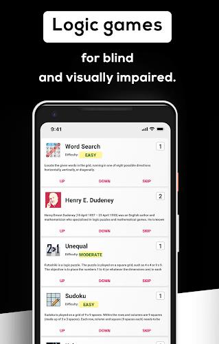 Games for visually impaired Tangkapan skrin 1