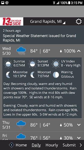 WZZM 13 Weather ภาพหน้าจอ 2