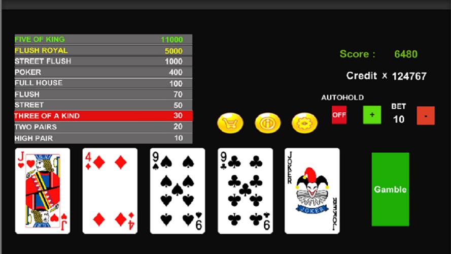 Video Poker Royal Casino Screenshot 1