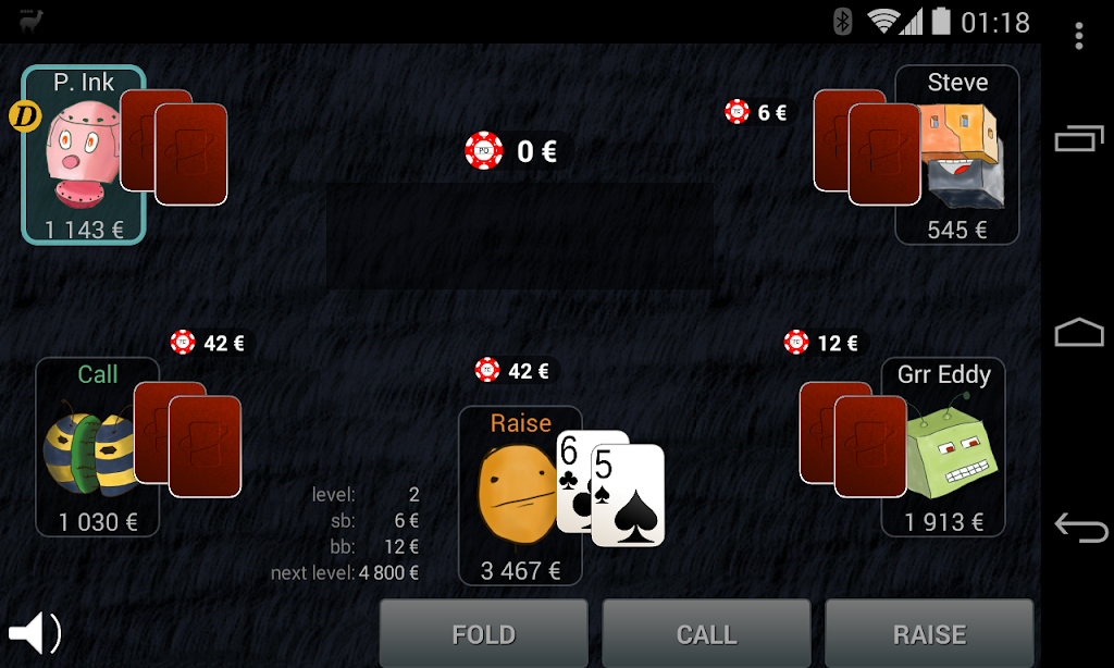 Bots Don't Bluff Offline Poker Screenshot 2