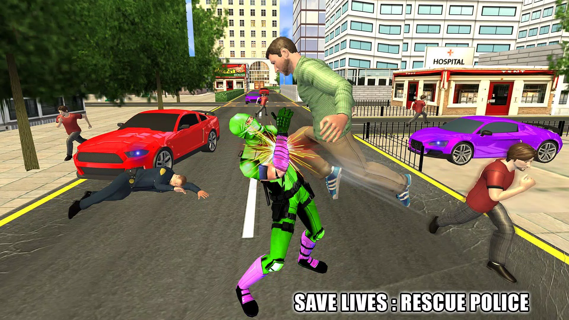 Flying Ninja Hero Crime Chase應用截圖第3張