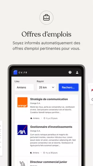 CV.fr : Créer un CV pro スクリーンショット 3