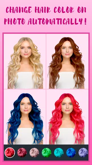 Hair Color Changer Tangkapan skrin 1