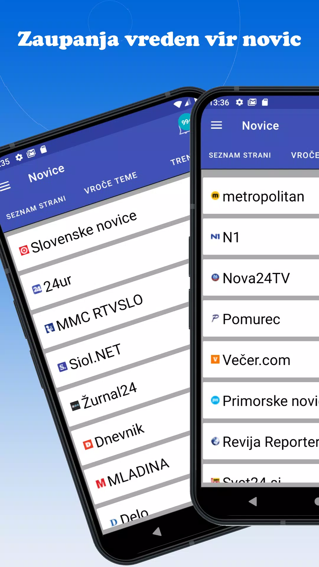 Slovenija Novice ဖန်သားပြင်ဓာတ်ပုံ 1