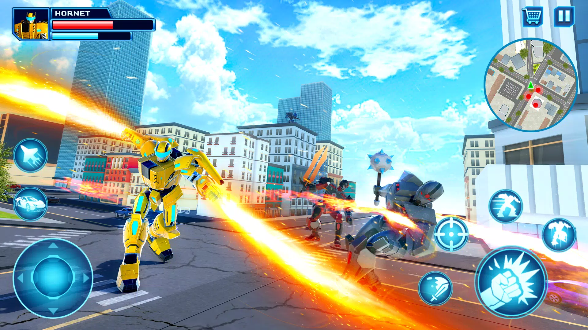 Robot Car Transform Fight Game ဖန်သားပြင်ဓာတ်ပုံ 4