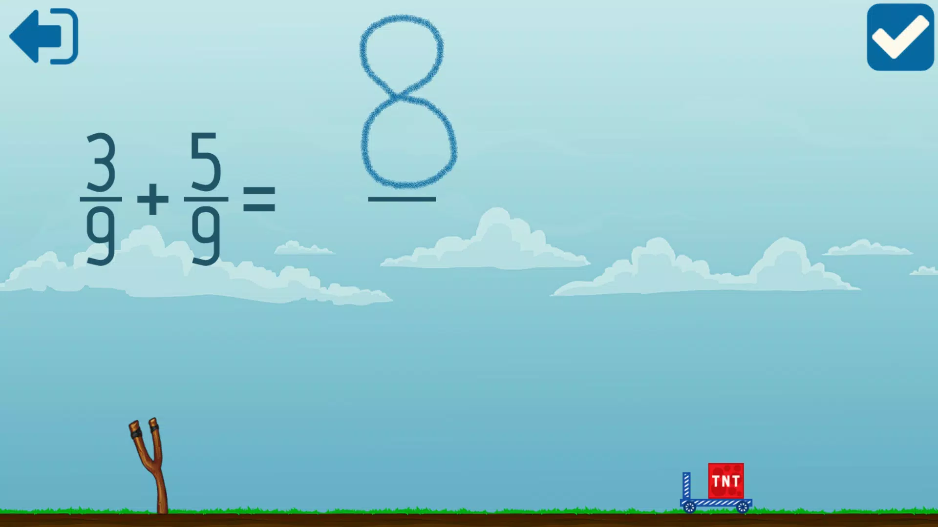 Adding Fractions Math Game Ảnh chụp màn hình 3
