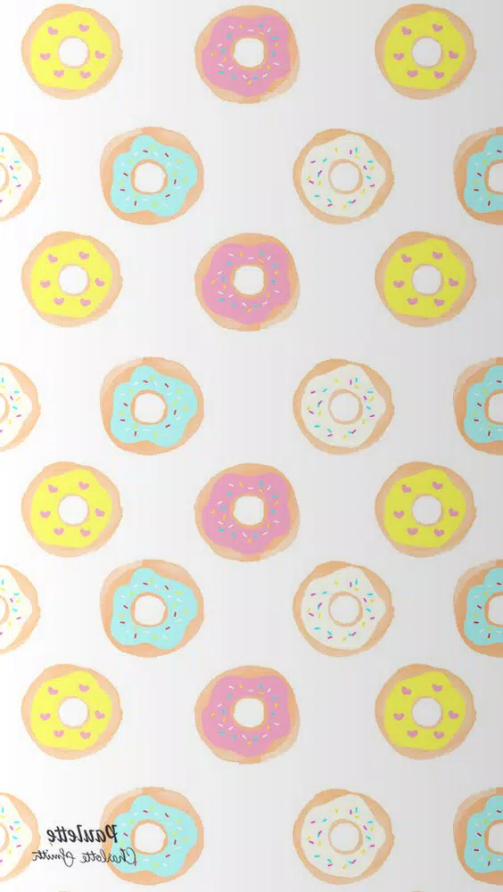 Schermata Cute Donut Wallpaper HD 4K 2