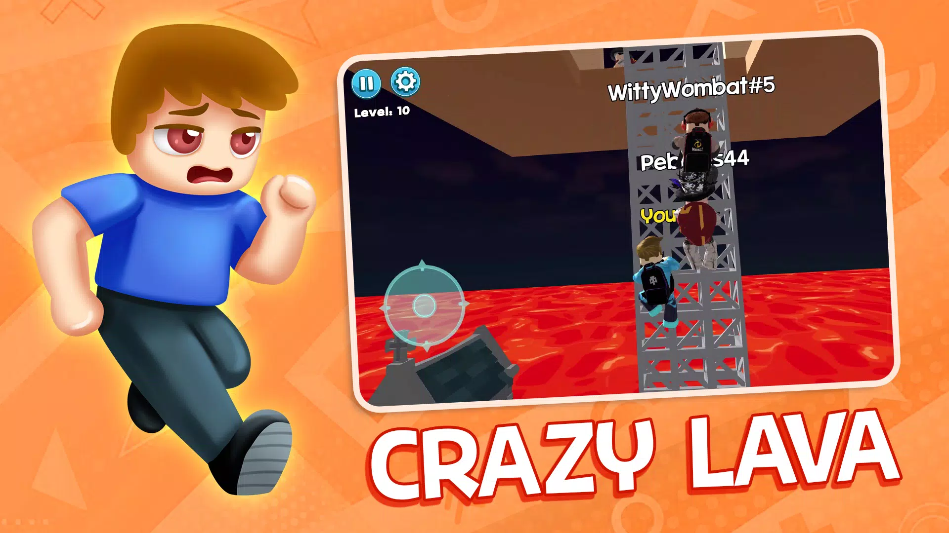 Obby Block World: Lava Fall 스크린샷 3