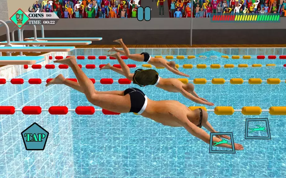 Summer Swimming Flip Pool Race Captura de pantalla 1